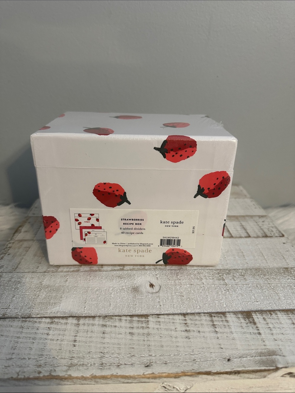 Nwt Kate spade strawberries recipe box - Picture 6 of 8